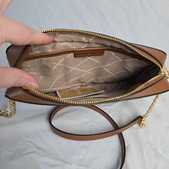 Michael Kors Jet Set Charm EW Crossbody Bag Lugg Multi Brown NWPT - Picture 5 of 16